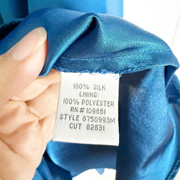 Donna Ricco Sleeveless Silk Cocktail Dress Size 10 - Picture 7 of 7